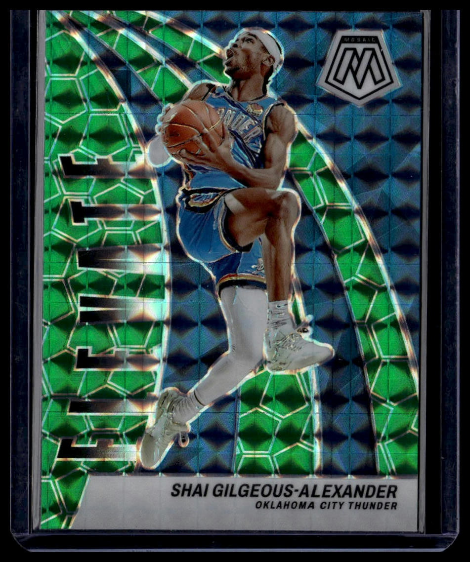2023-24 Panini Mosaic #7 Shai Gilgeous-Alexander Elevate Mosaic Green