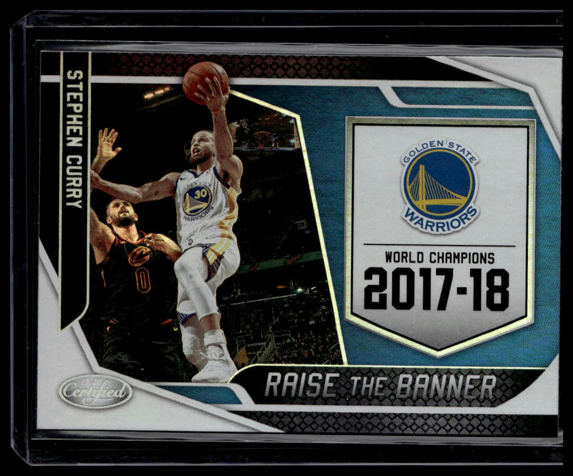 2019-20 Panini Certified #10 Stephen Curry Raise the Banner