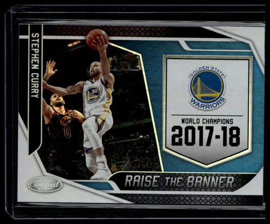 2019-20 Panini Certified #10 Stephen Curry Raise the Banner