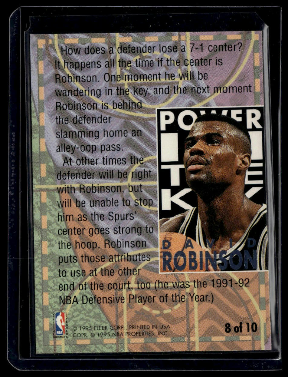 1994-95 Ultra #8 David Robinson Power in the Key