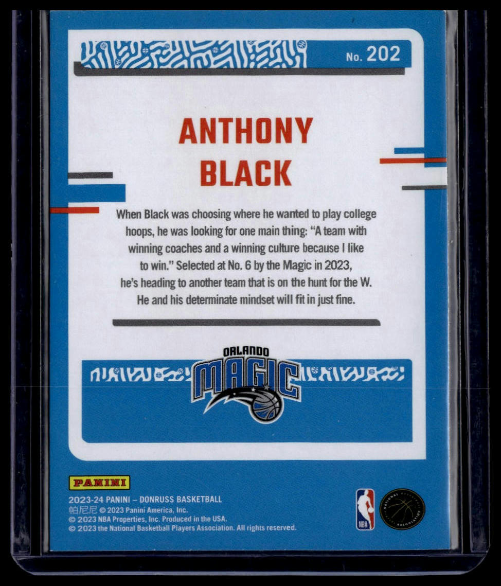 2023-24 Donruss #202 Anthony Black Red