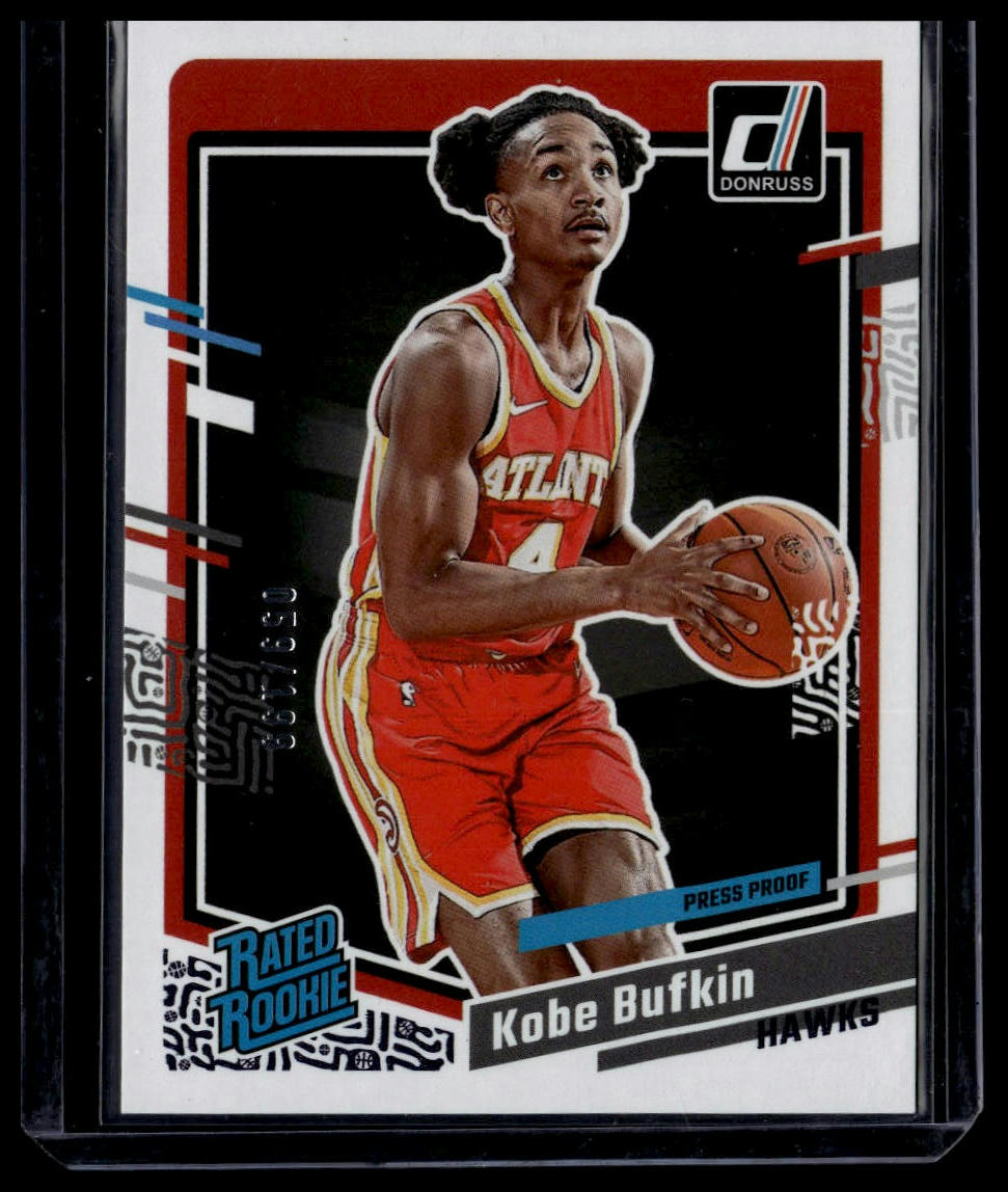 2023-24 Donruss #204 Kobe Bufkin Purple Press Proof #/199
