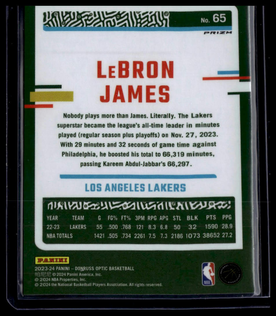 2023-24 Donruss Optic #65 LeBron James Holo
