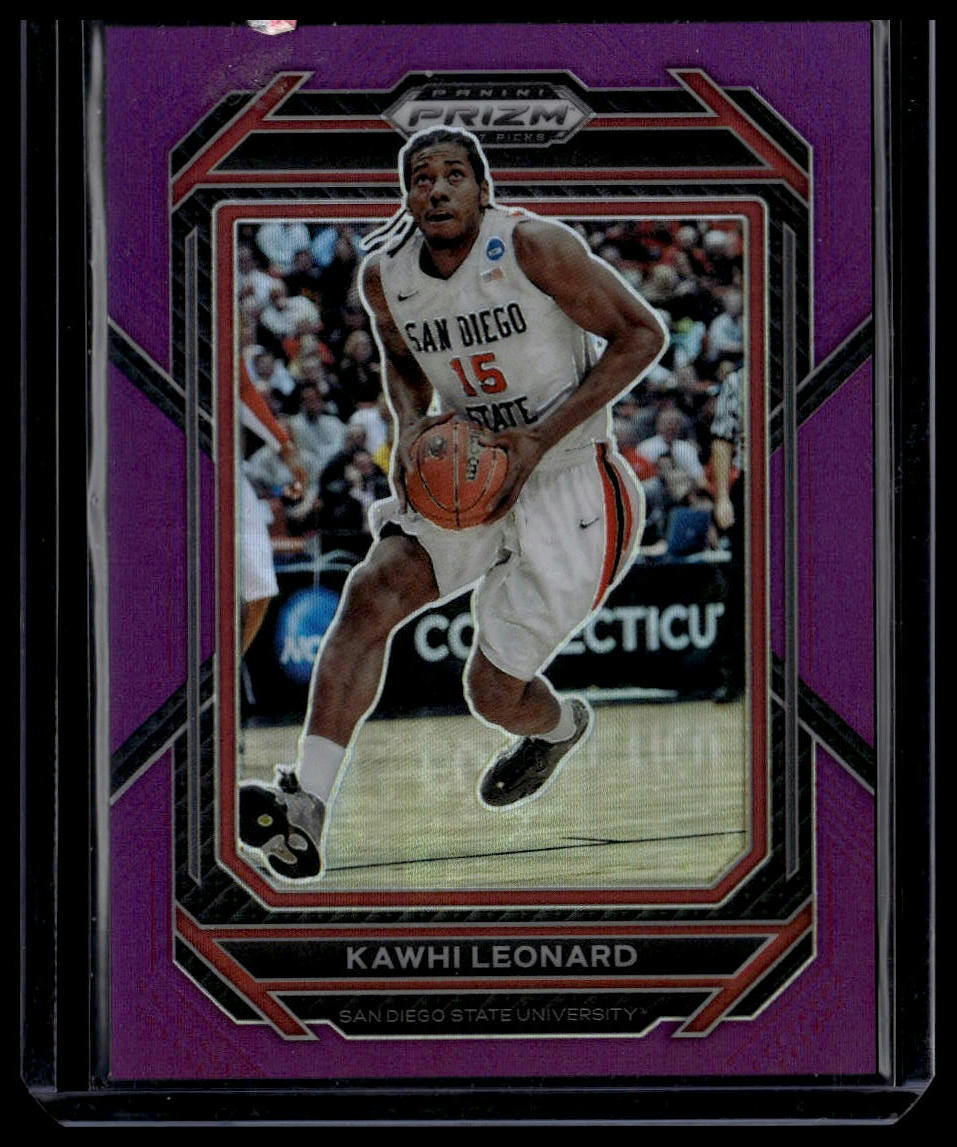 2023 Panini Prizm Draft Picks #60 Kawhi Leonard Purple #/75
