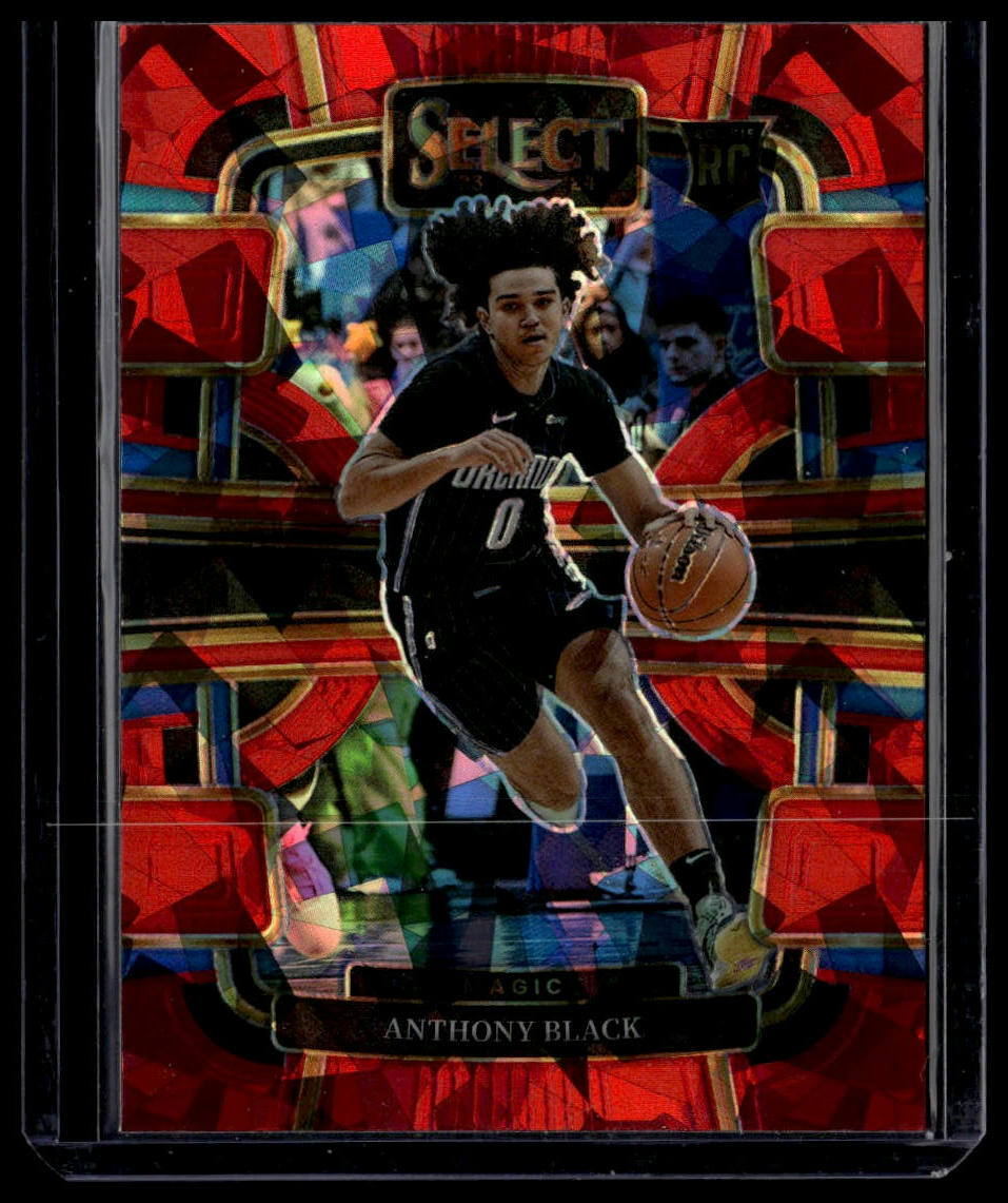 2023-24 Panini Select #71 Anthony Black Red Cracked Ice Prizms