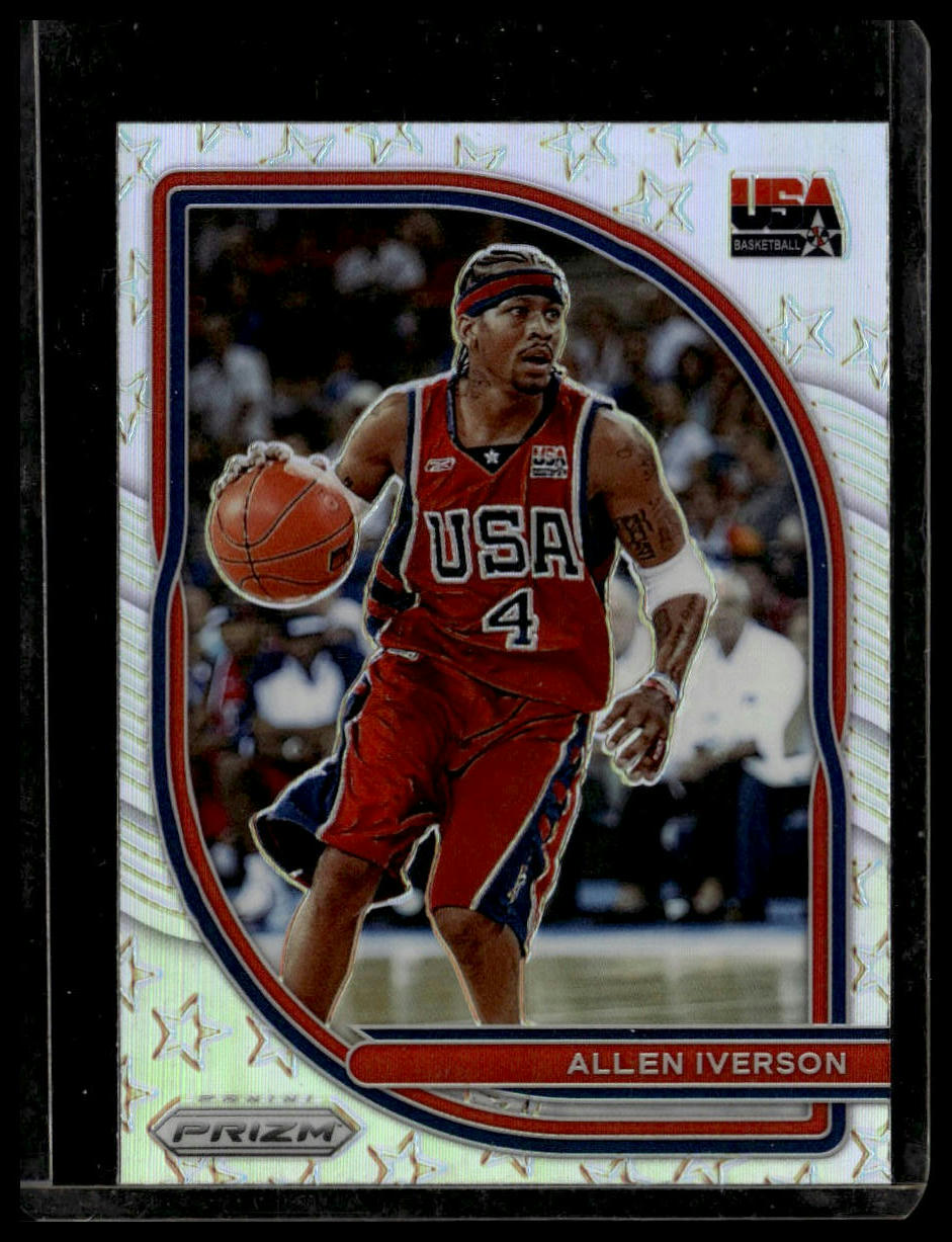 2020-21 Panini Prizm #1 Allen Iverson USA Basketball Prizms Silver