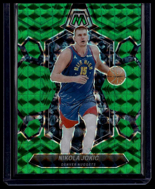 2023-24 Panini Mosaic #47 Nikola Jokic Green