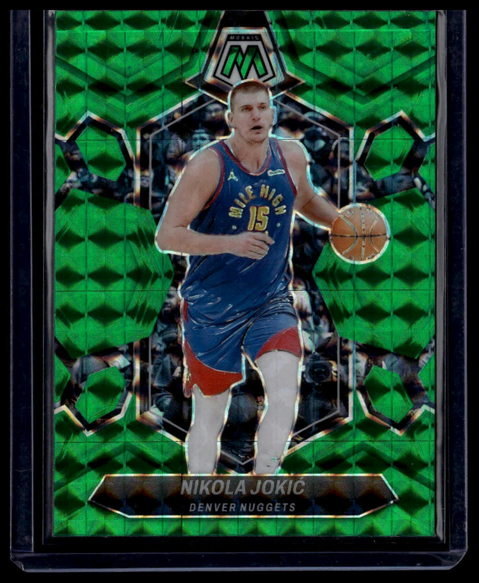 2023-24 Panini Mosaic #47 Nikola Jokic Green