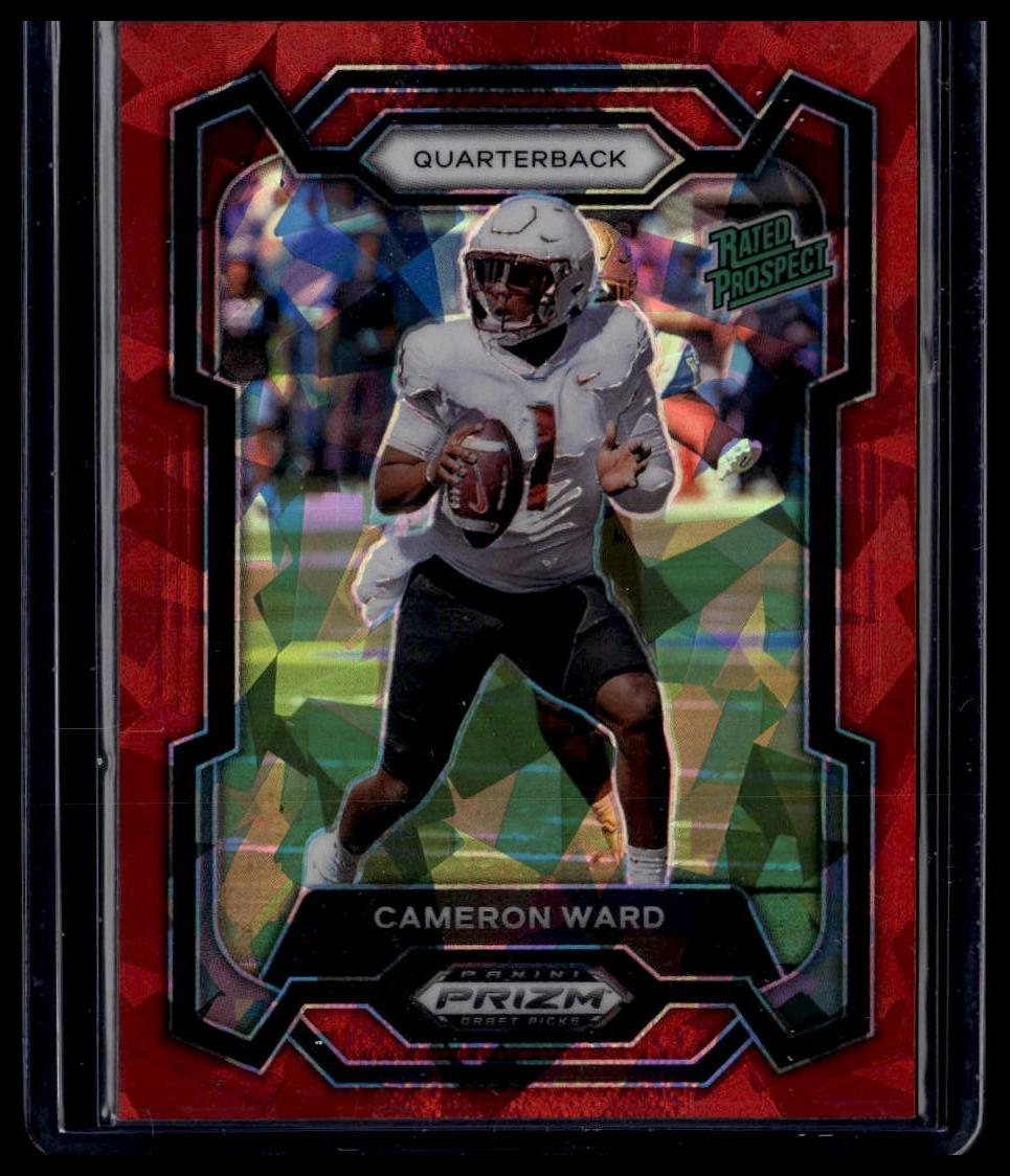 2024 Panini Prizm Draft Picks #199 Cameron Ward Red Ice