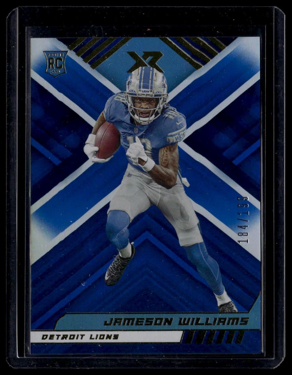 2022 Panini XR #108 Jameson Williams Blue #/199
