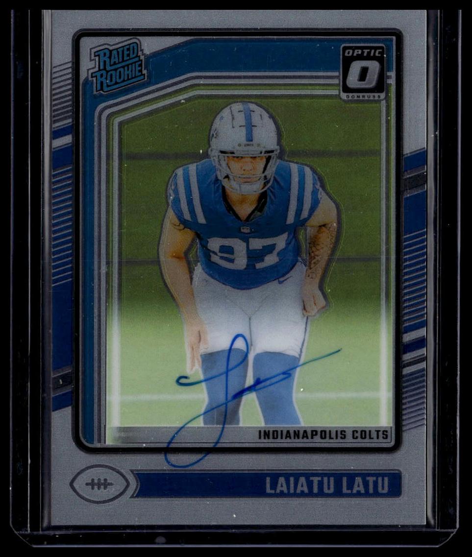 2024 Donruss Optic #267 Laiatu Latu Rated Rookies RPS Autographs #/325