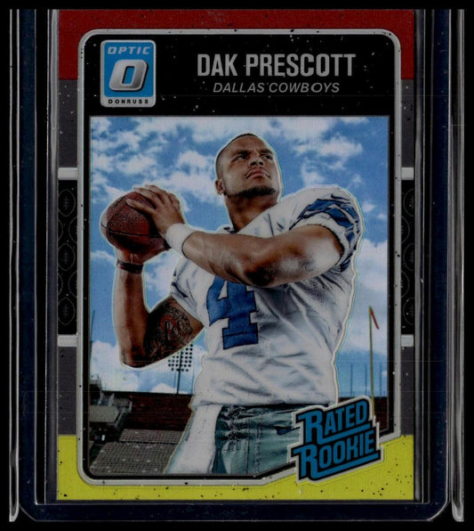 2016 Donruss Optic #162 Dak Prescott Red and Yellow