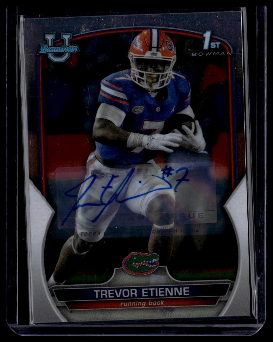 2022 Bowman University Chrome #69 Trevor Etienne Prospect Autographs
