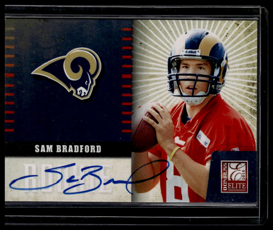 2010 Donruss Elite #32 Sam Bradford Rookie NFL Shield Autographs