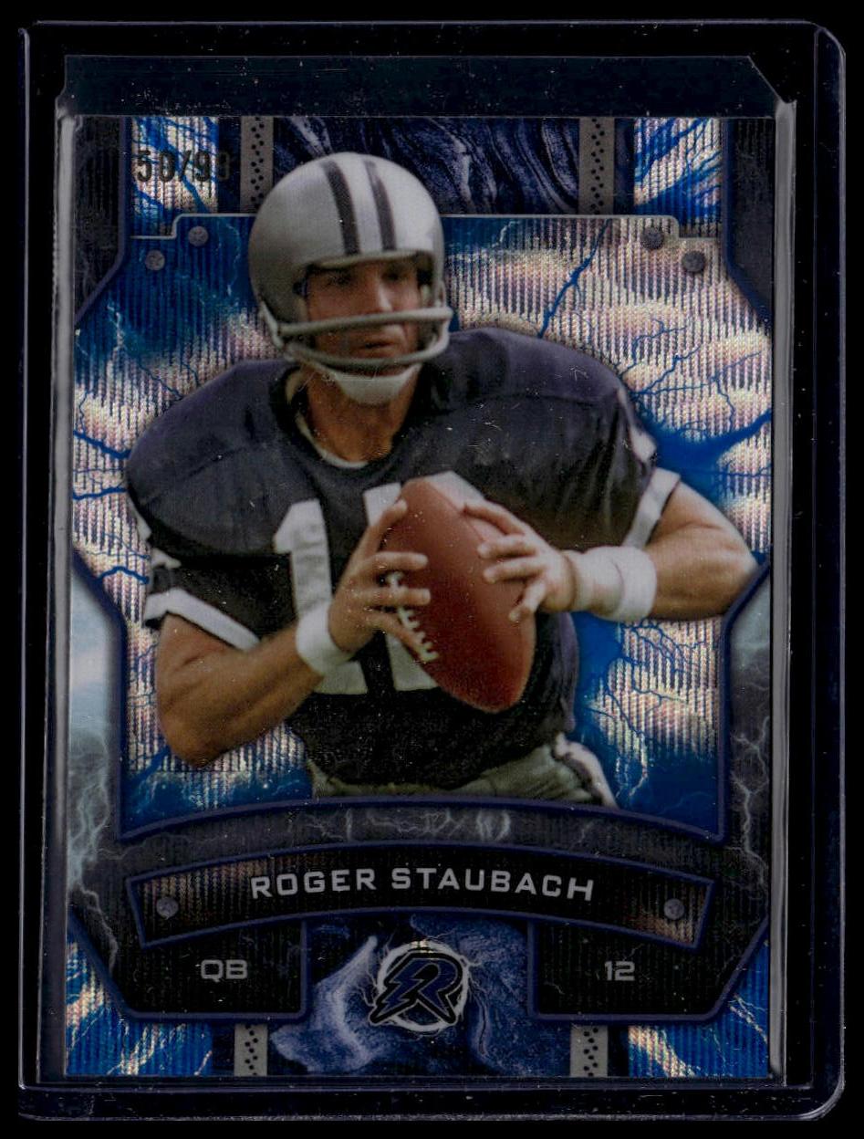 2024 Topps Resurgence #27 Roger Staubach Blue Surge #/99