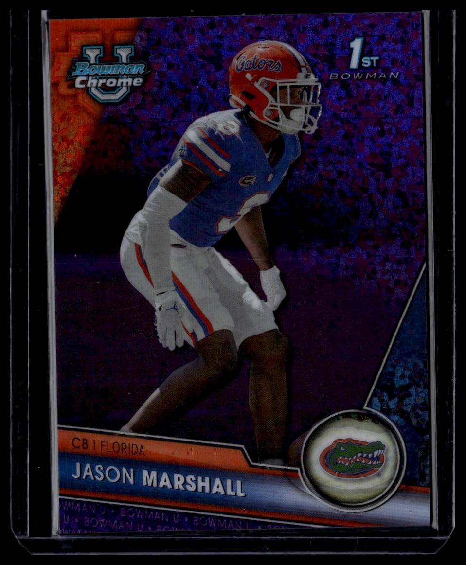 2023 Bowman University Chrome #18 Jason Marshall Purple Refractor #/399