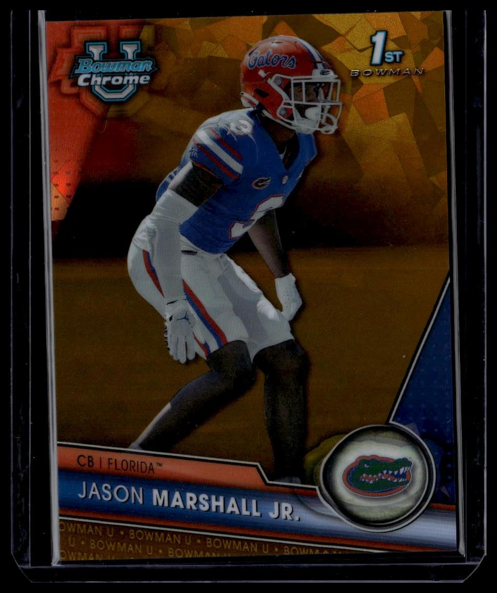 2023 Bowman University Chrome #18 Jason Marshall Gold Refractor #/50
