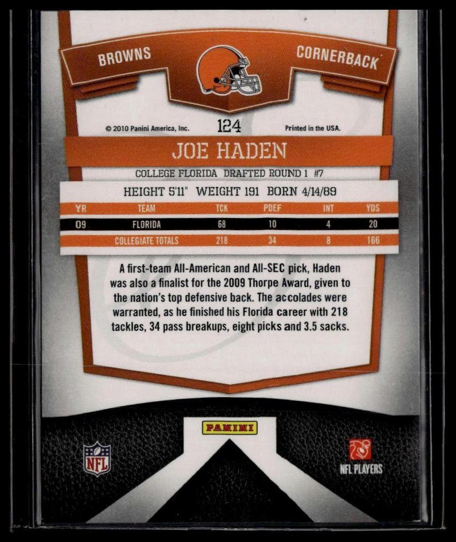 2010 Donruss Elite #124 Joe Haden #/999