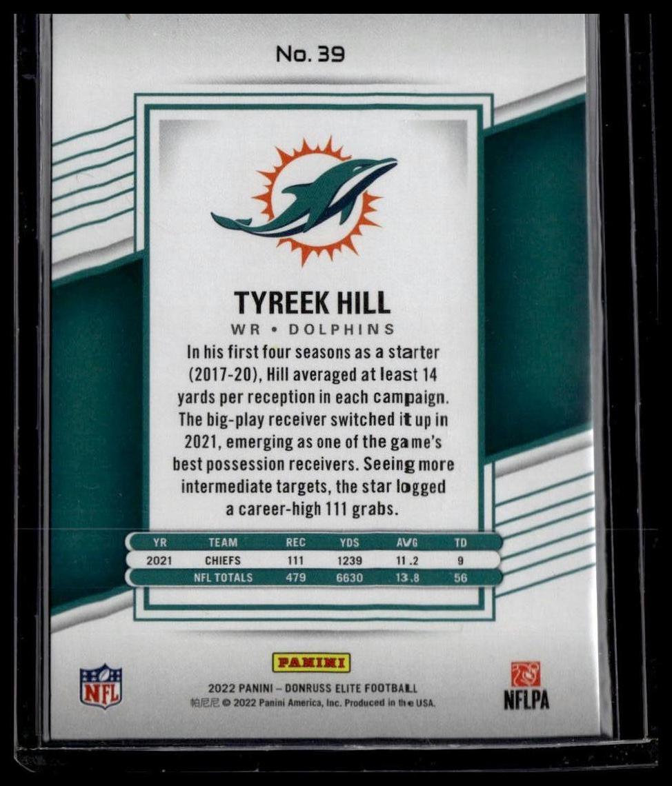 2022 Donruss Elite #39 Tyreek Hill Red #/399