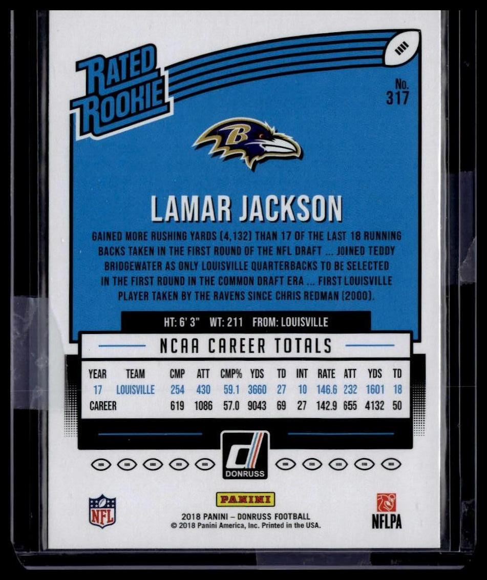 2018 Donruss #317 Lamar Jackson