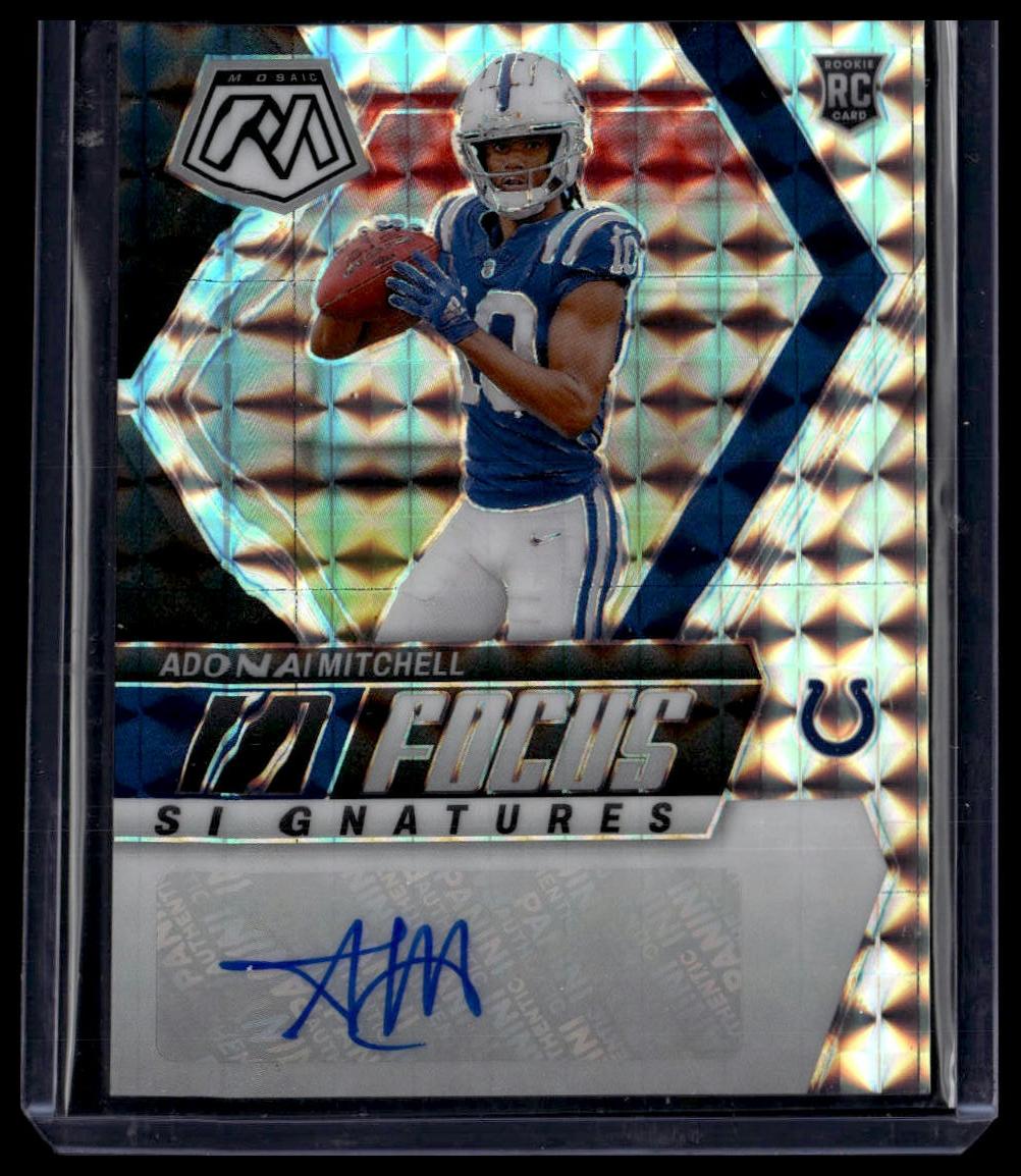 2024 Panini Mosaic #IF-AML Adonai Mitchell In Focus Signatures