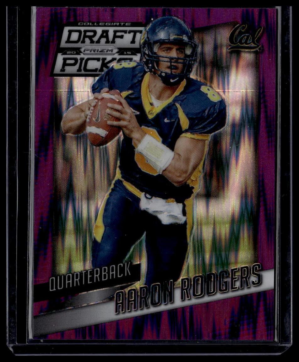 2015 Panini Prizm Collegiate Draft Picks #2 Aaron Rodgers Prizms Purple #/99