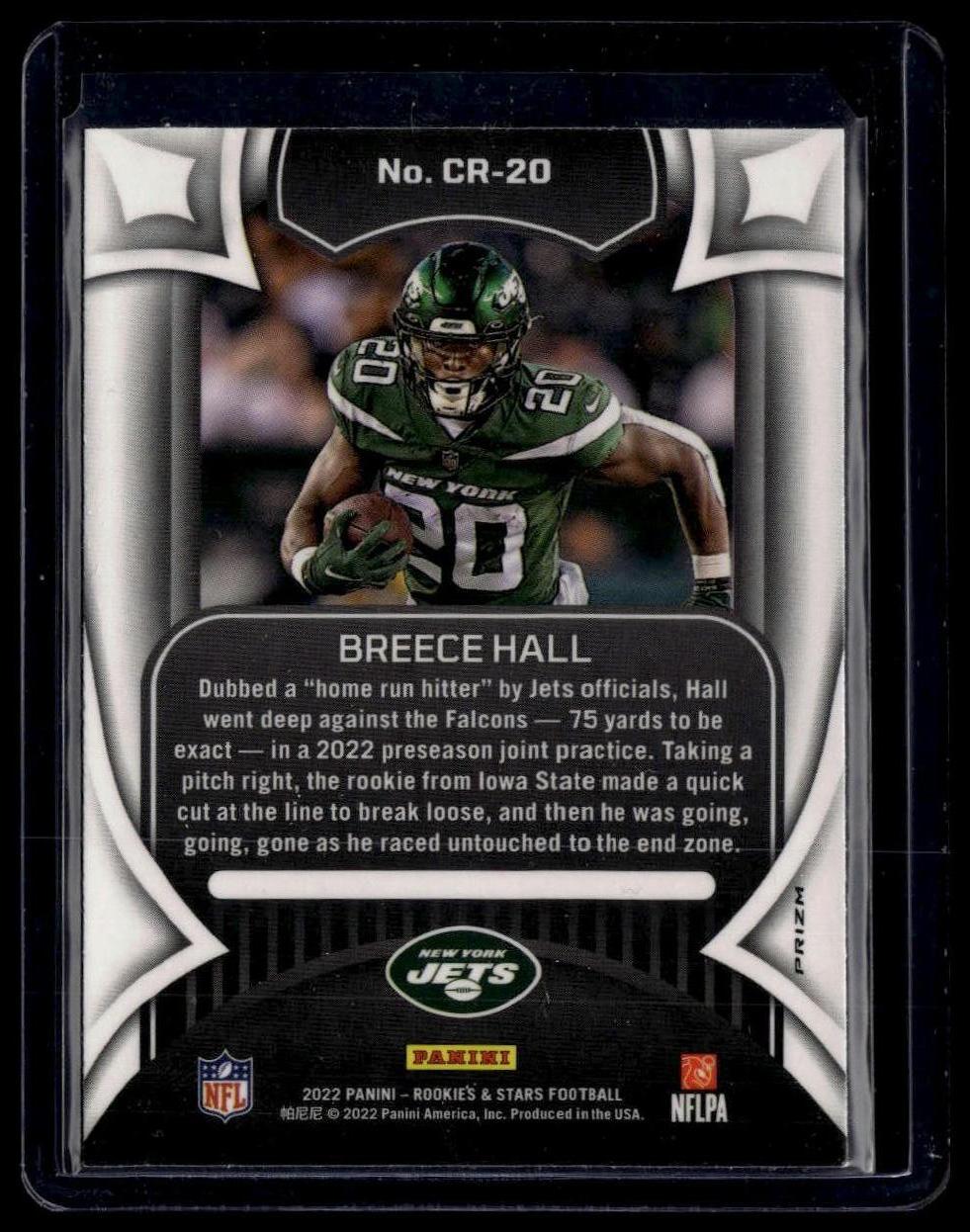 2022 Panini Rookies & Stars #CR-20 Breece Hall Crusade Silver