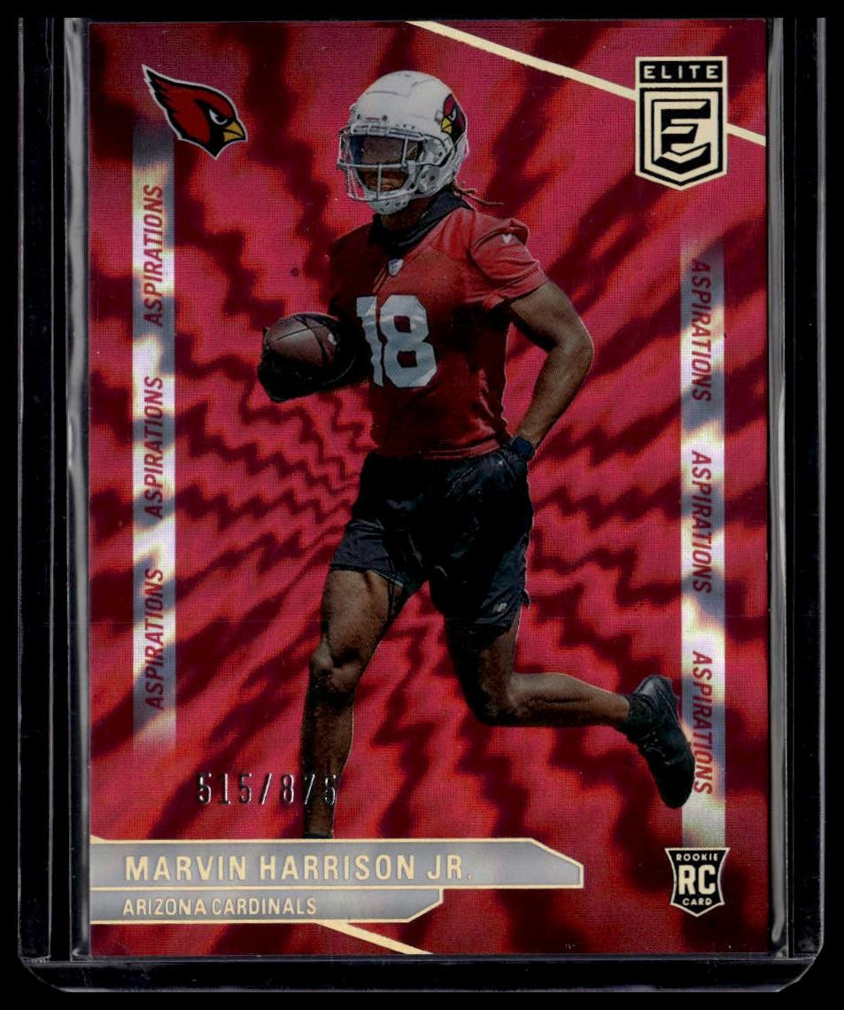 2024 Donruss Elite #182 Marvin Harrison Jr. Aspirations Shimmer #/875