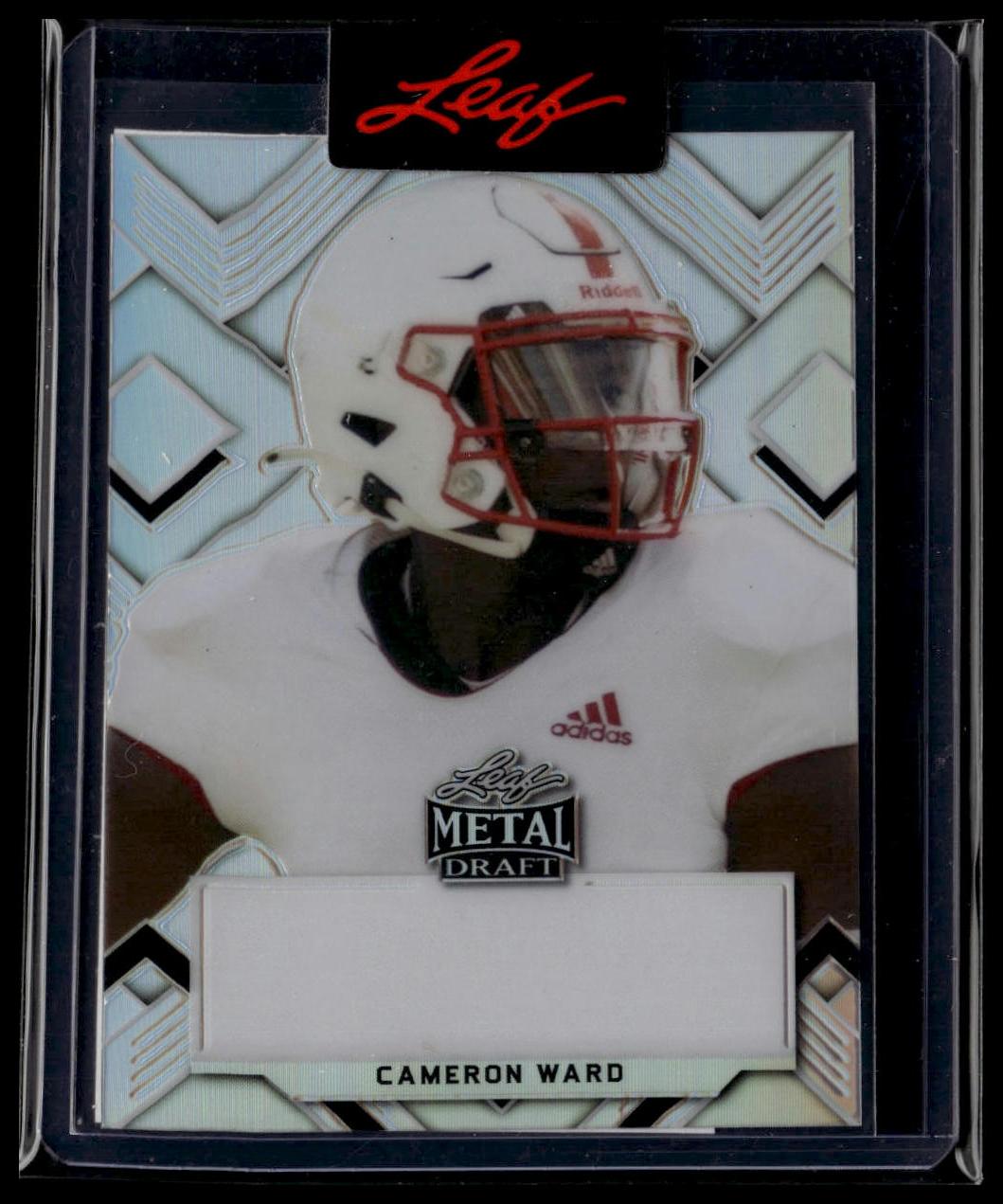 2022 Leaf Valiant #NNO Cameron Ward Clear Pink Unsigned Pre-Production Proofs