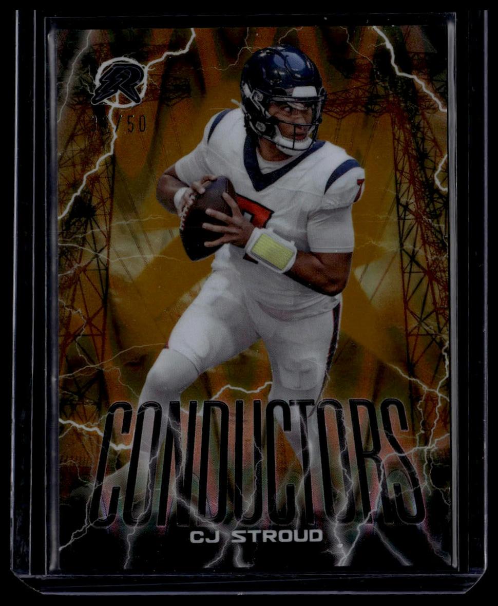 2024 Topps Resurgence #C-2 CJ Stroud Conductors Gold Power Surge #/50