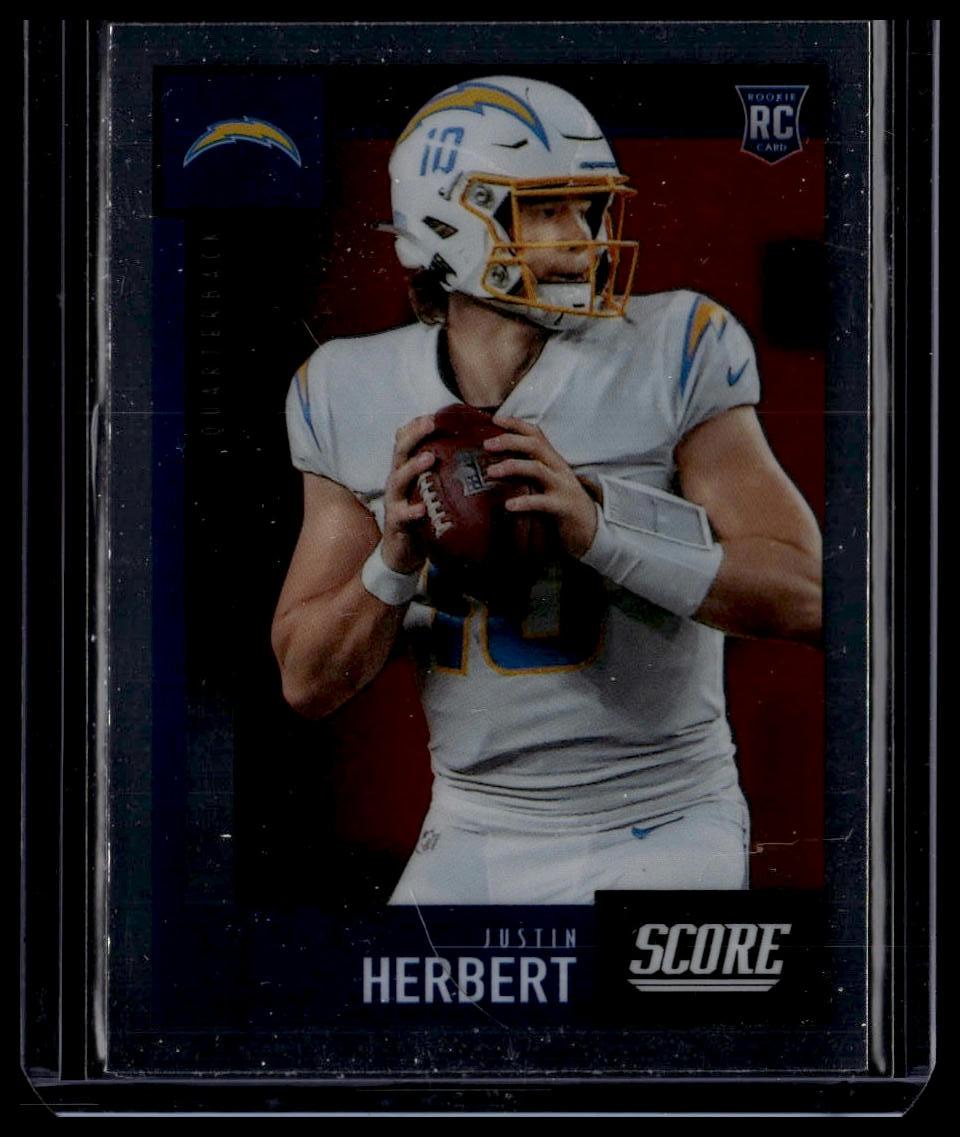 2020 Panini Chronicles #443 Justin Herbert 2020 Score Update Rookies