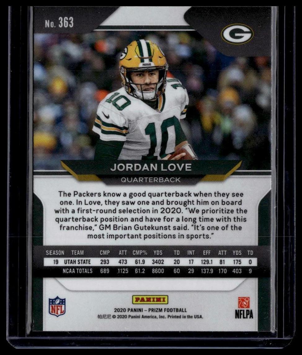 2020 Panini Prizm #363 Jordan Love