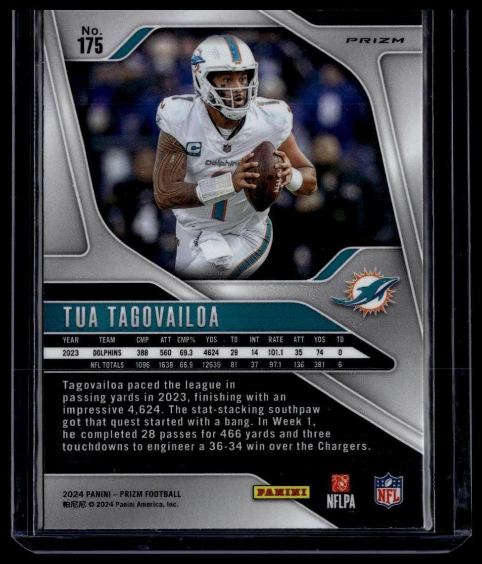 2024 Panini Prizm #175 Tua Tagovailoa Lazer