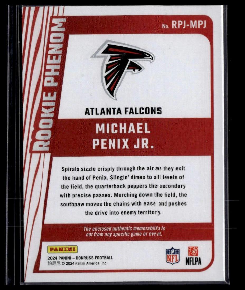 2024 Donruss #RPJ-MPJ Michael Penix Jr. Rookie Phenom Jerseys