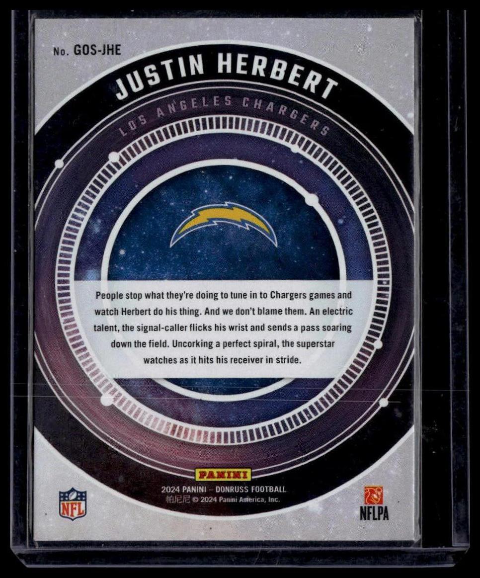 2024 Donruss #GOS-JHE Justin Herbert Galaxy of Stars