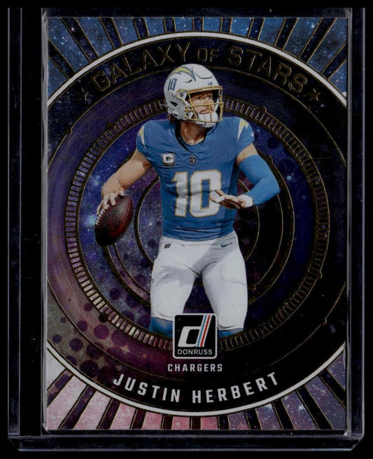 2024 Donruss #GOS-JHE Justin Herbert Galaxy of Stars