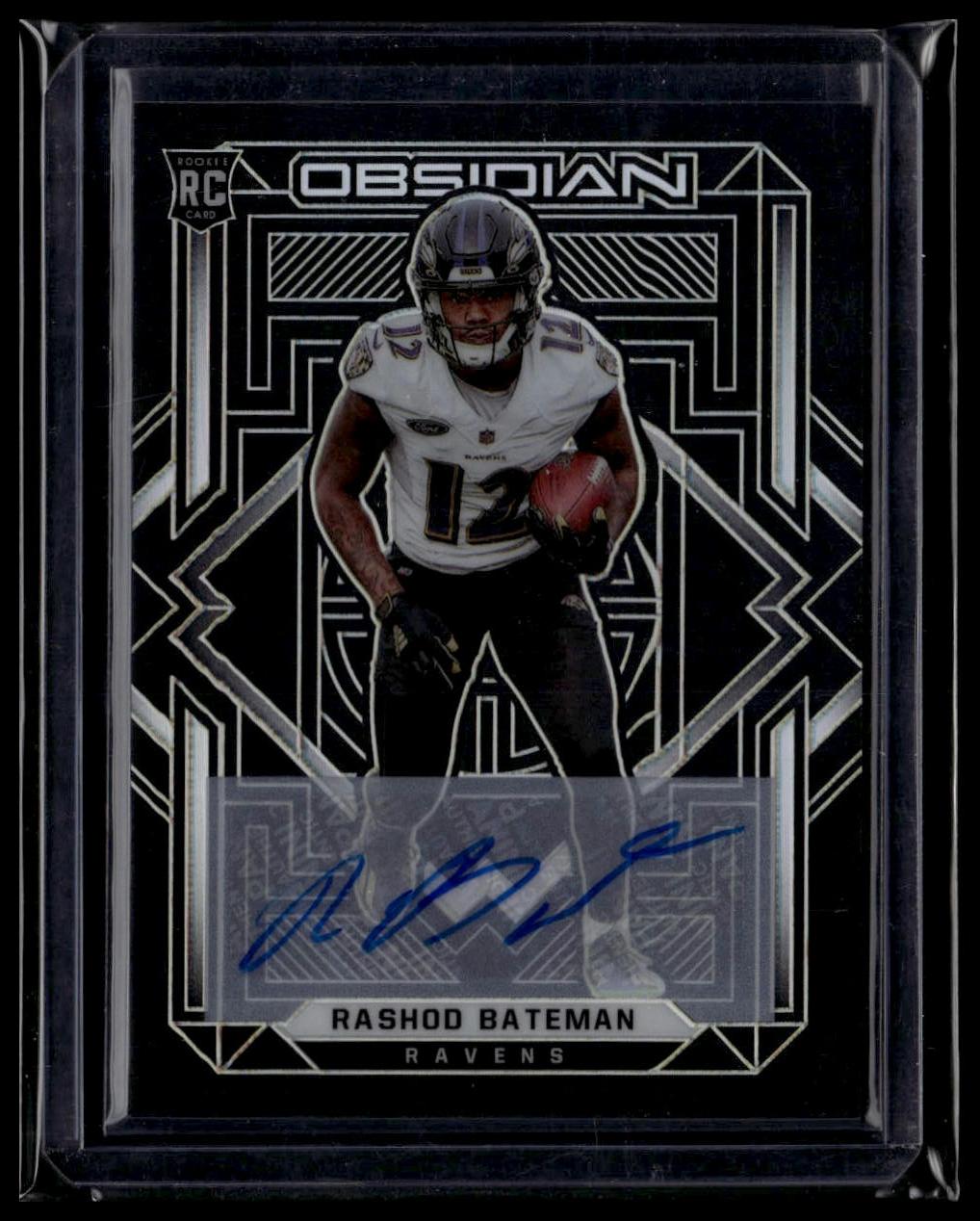 2021 Panini Obsidian #115 Rashod Bateman Rookie Autos #/150