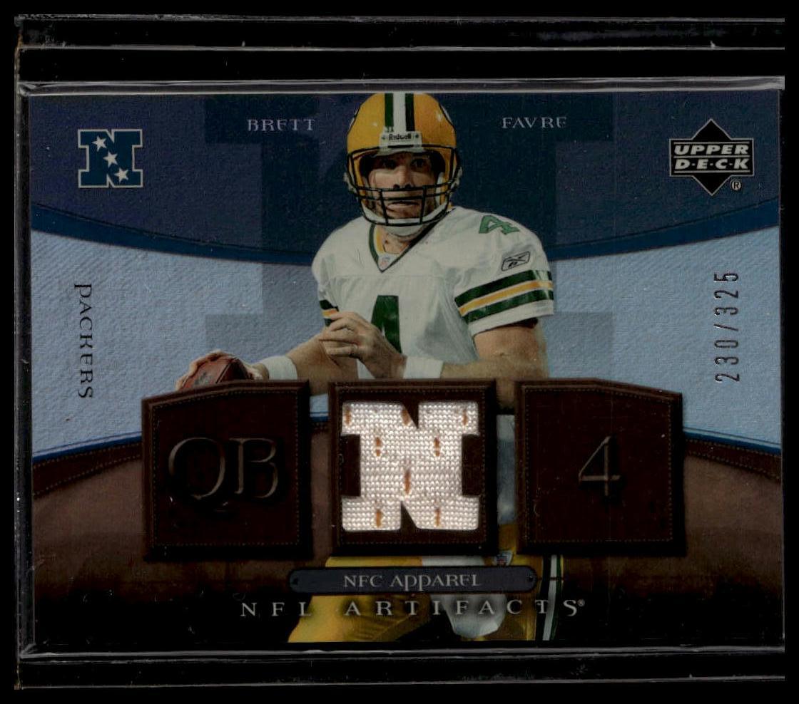2007 Upper Deck Artifacts #NFC-BF Brett Favre AFC/NFC Apparel #/325