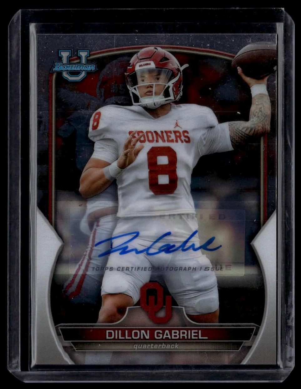 2022 Bowman University Chrome #12 Dillon Gabriel Prospect Autographs