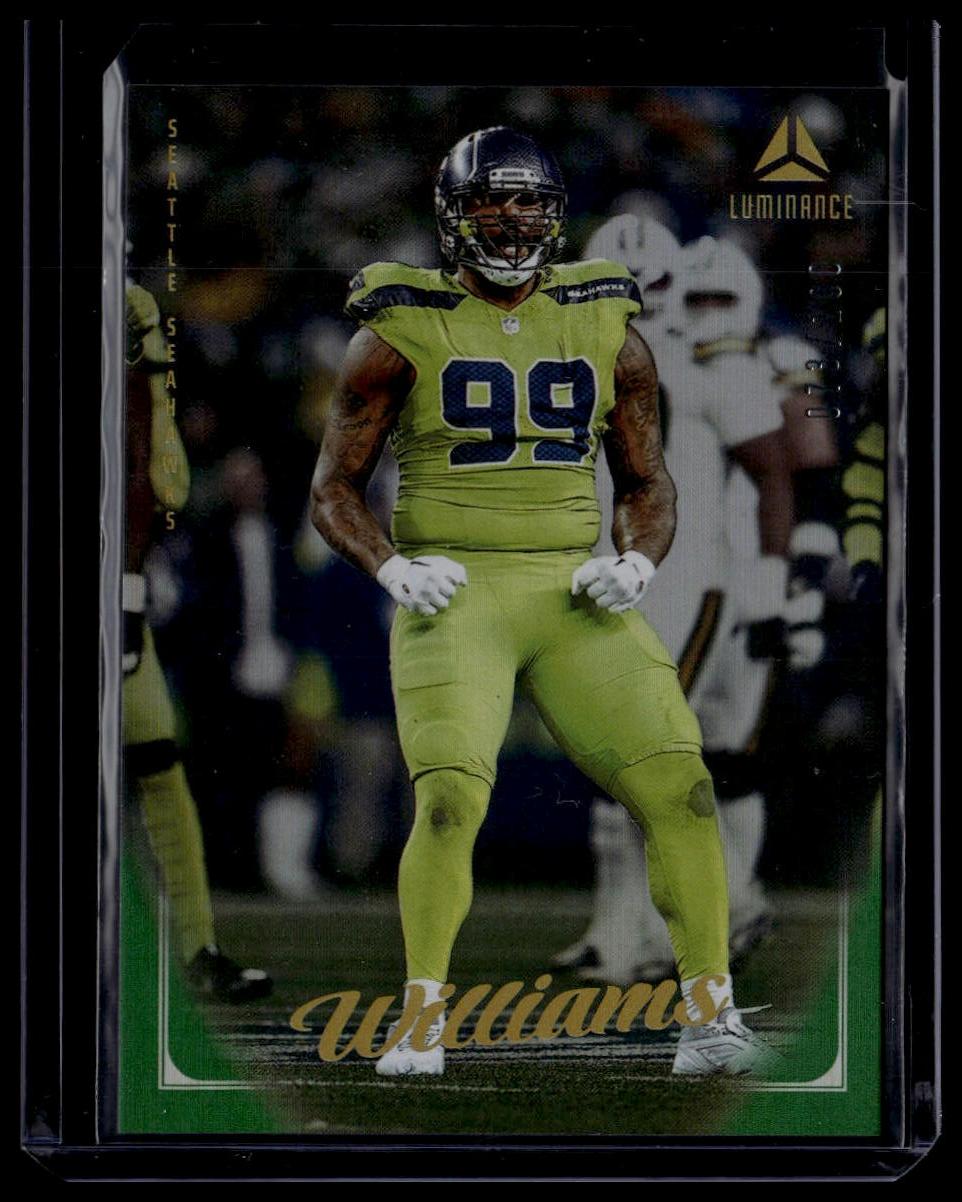 2025 Panini Luminance #8 Leonard Williams Green #/100