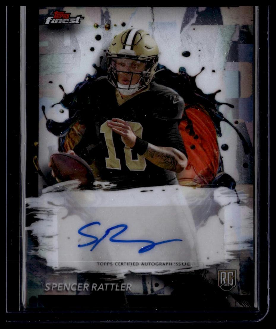 2024 Finest #RFA-SR Spencer Rattler Rookie Finest Autographs