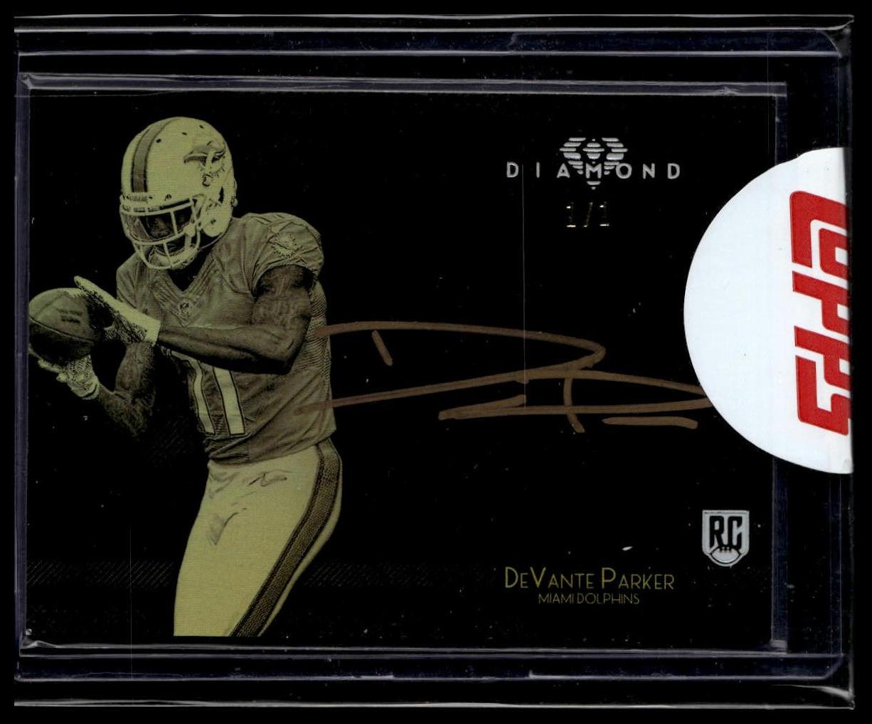2015 Topps Diamond Autographs Metallic Gold Ink #DP-4 DeVante Parker #/1