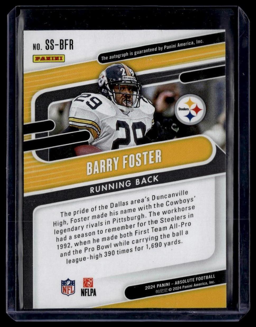 2024 Panini Absolute #SS-BFR Barry Foster Signature Standouts #/199