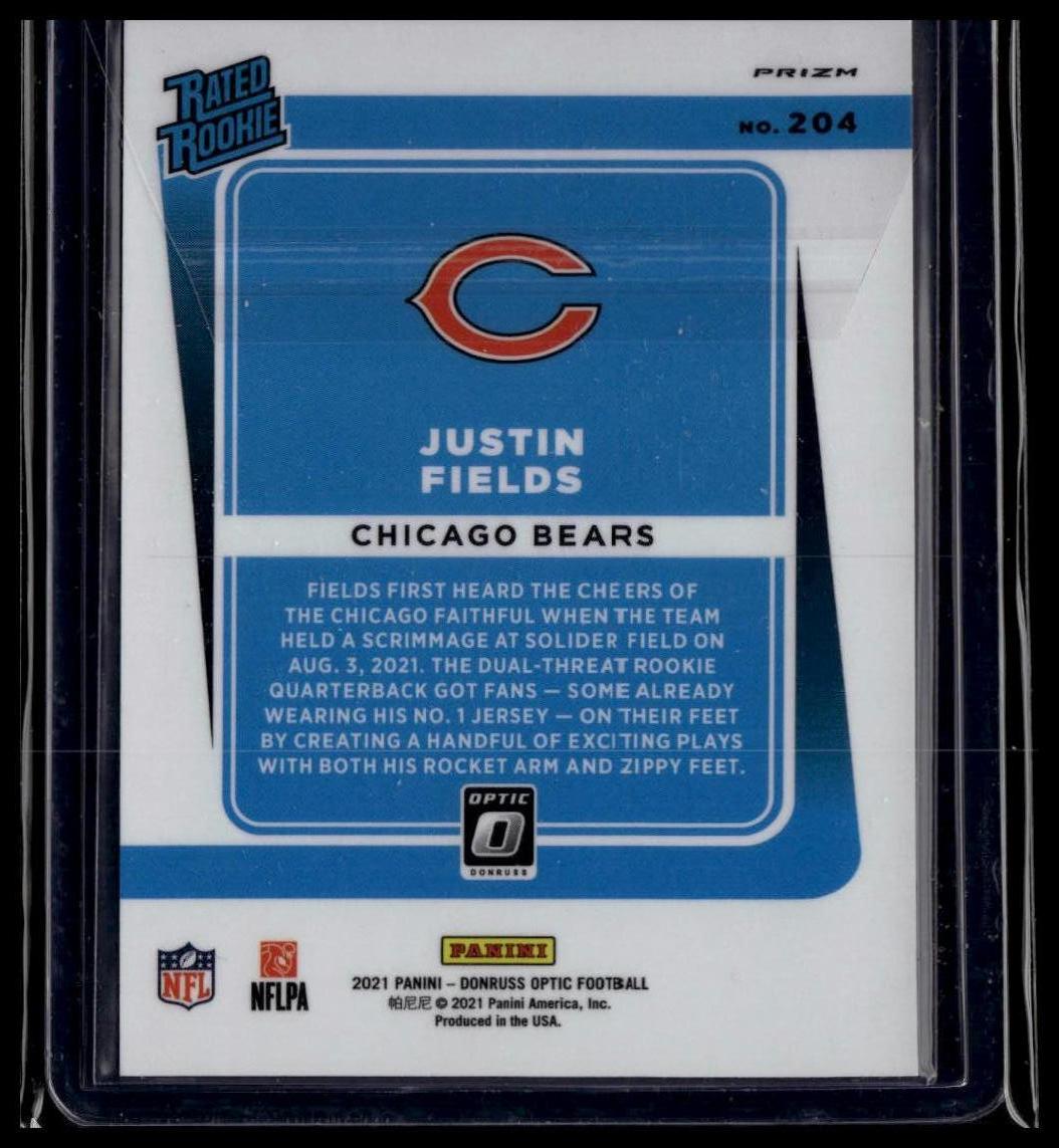 2021 Donruss Optic #204 Justin Fields Holo Variation