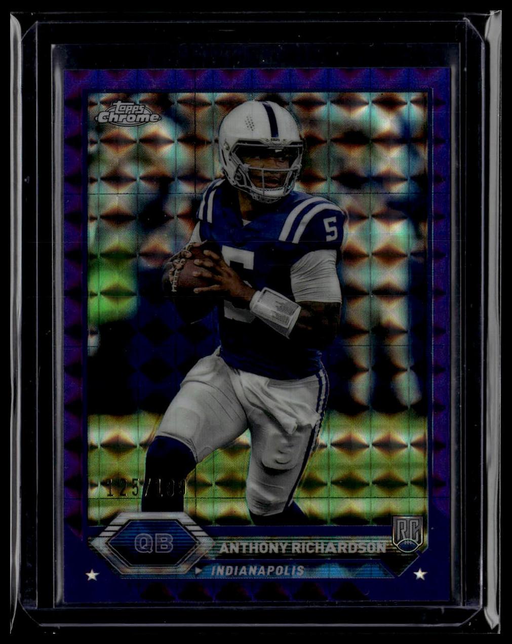 2023 Topps Composite #3 Anthony Richardson Topps Chrome Purple Geometric #/199