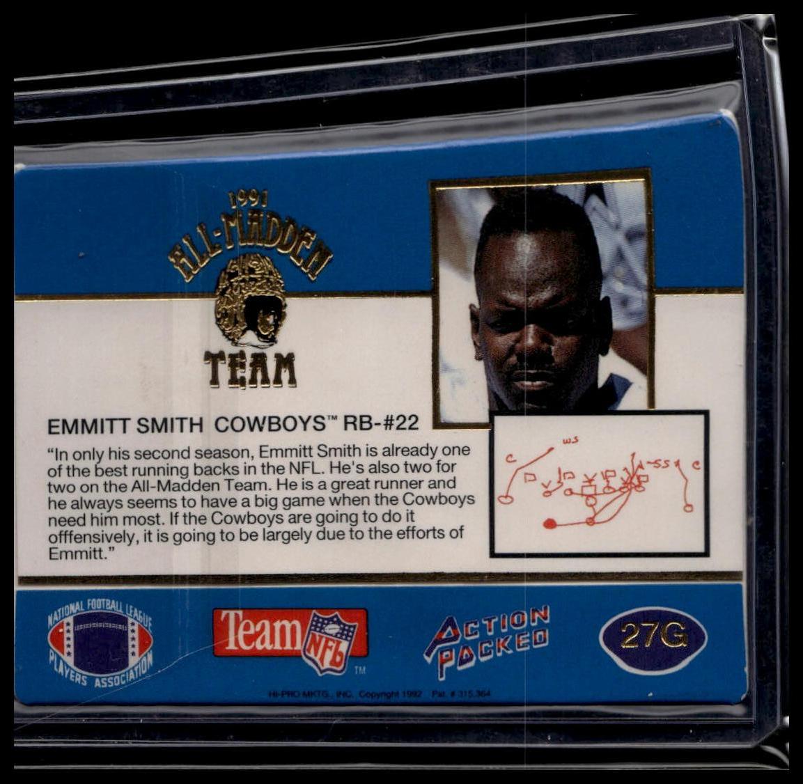 1991 Action Packed All-Madden #27 Emmitt Smith
