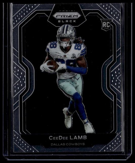 2020 Panini Chronicles #PB-11 CeeDee Lamb Prizm Black