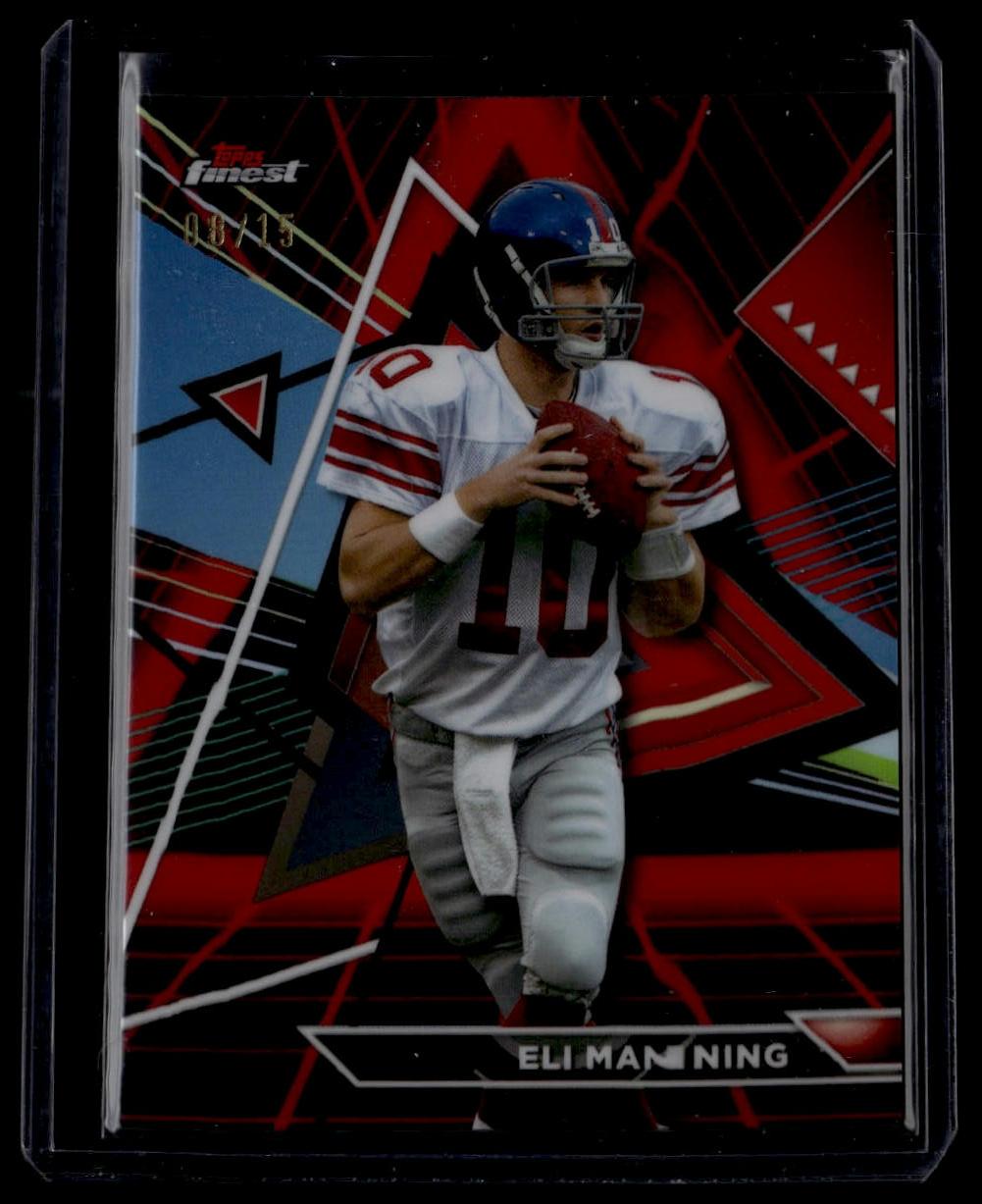 2023 Topps Composite #218 Eli Manning Finest Black/Red Geometric #/15