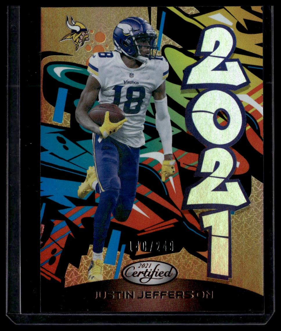 2021 Panini Certified #2021-11 Justin Jefferson 2021 Mirror Bronze #/249