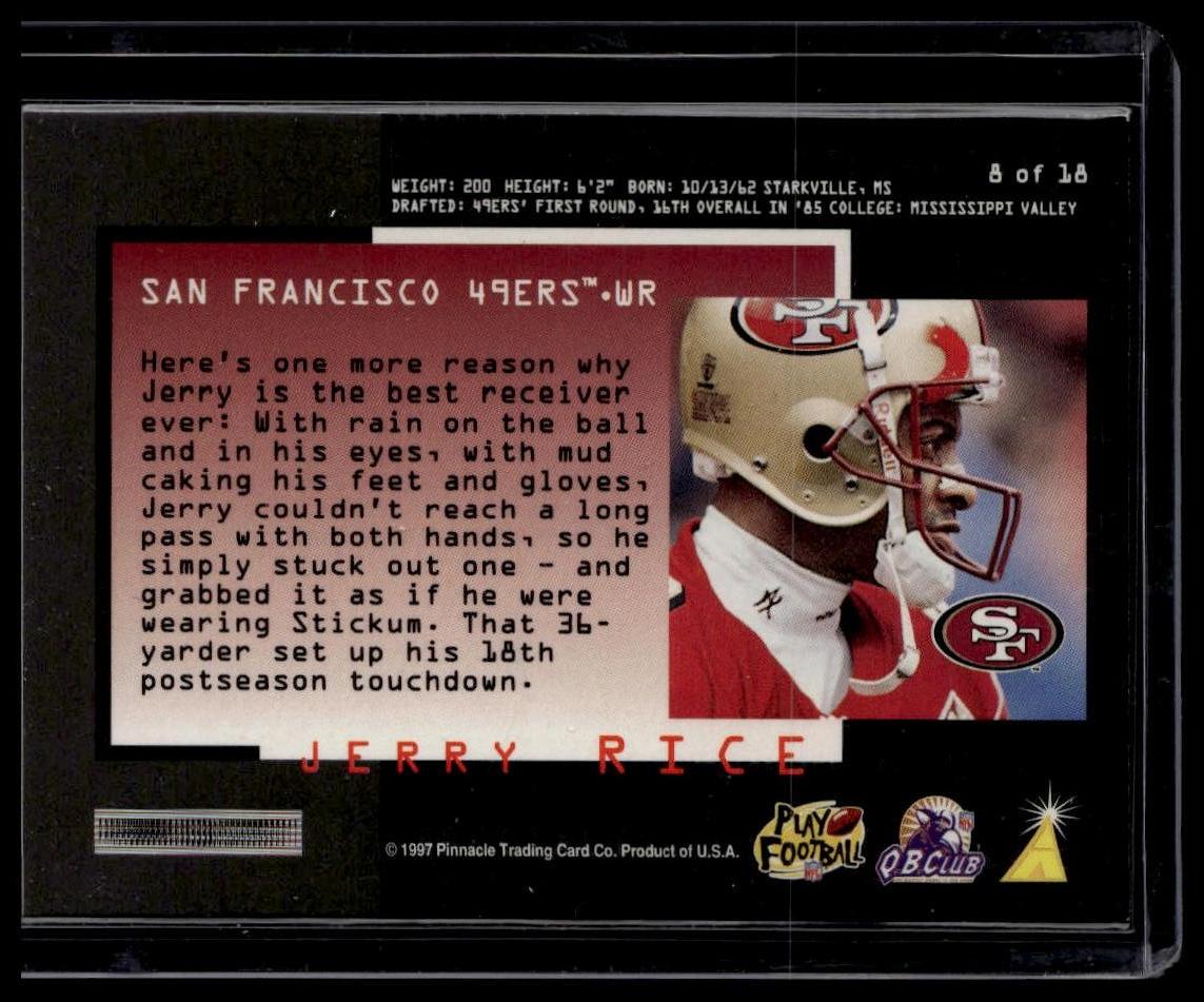 1997 Score Hobby Reserve #8 Jerry Rice The Specialist